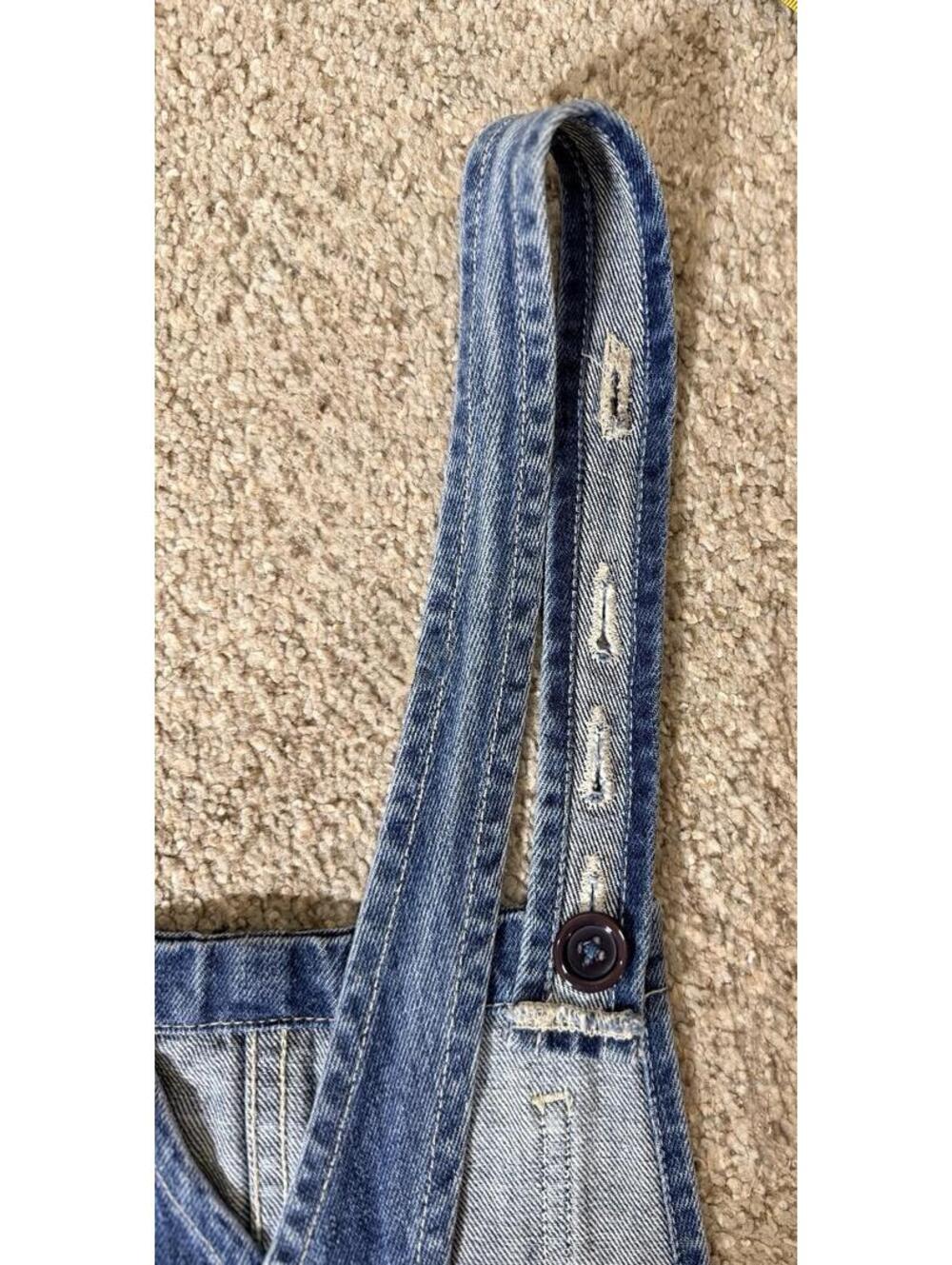 Tularosa Blue Denim Jumper "Sophia" Overall Dress Size Small - Picture 6 of 12
